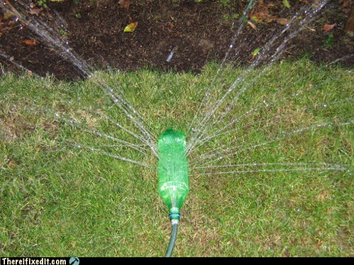 Soda Bottle Sprinkler